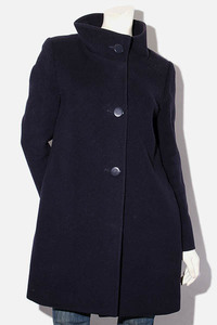 Viaggio Blu ビアッジョブルー ウール カシミヤブレント スタンドカラー コート 2 NAVY ネイビー 2604-46327 /◆☆ レディース