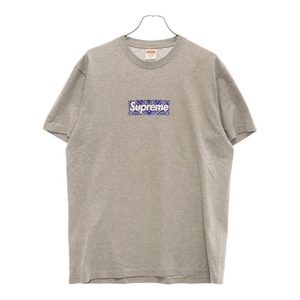 SUPREME シュプリーム 19AW Bandana Box Logo Tee バンダナボックスロゴ半袖Tシャツ グレー