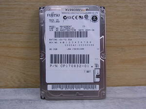 △F/476●富士通 FUJITSU☆2.5インチHDD(ハードディスク)☆80GB UltraATA100 4200rpm☆MHV2080AT☆中古品