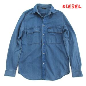 訳あり【Diesel】ディーゼル　切り替え　デニムシャツ　0176