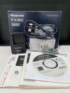 【F1189CK】極美品 Panasonic パナソニック LUMIX DMC-FX60-S 1210万画素 シルバー デジタルカメラ デジカメ 簡易動作確認済み