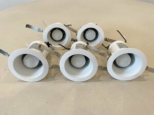 【大阪】Panasonic パナソニック LED照明器具 5個/ダウンライト/天井埋込型/NNN61515WK/2021年製/通電済/モデルルーム設置品【RN0522-8】
