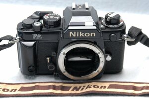 Nikon ニコン 人気の高級一眼レフカメラ FA（黒）ボディ 希少な作動品　（腐食無し）