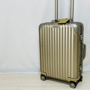 美品　 RIMOWA リモワ　トパーズ　チタニウム　35L 4輪　機内持込　 スーツケース　キャリーケース　 Original Cabin 923.52