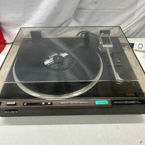 ★61119-① ターンテーブル SONY ソニー レコードプレーヤー レコード PS-X600 1981年製 ジャンク品扱い オーディオ機器