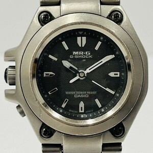 W034-H24-533 ◎ CASIO カシオ MR-G G-SHOCK Gショック MRG-120T クオーツ メンズ 腕時計 ブラック文字盤 純正ベルト 時計