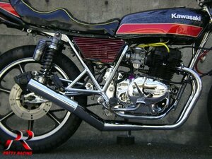 KAWASAKI Z250FT ショート管 70π マフラー メッキ