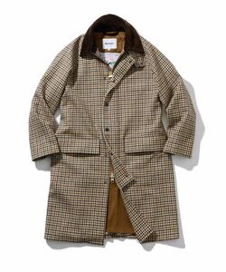 Barbour/ W/B GUNCLUBCHECK バブアー ガンクラブチェック ロングコート BLISSTEX TWEEDS 定価88,000円　サイズ38