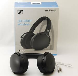 【イヤーパッド交換済み】SENNHEISER（ゼンハイザー）HD350BT ワイヤレスヘッドホン ブラック ★★★送料無料★★★