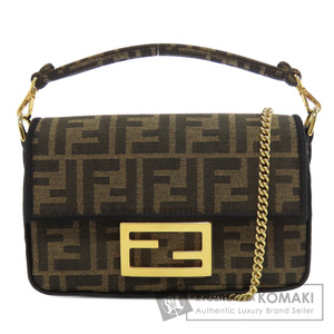 FENDI フェンディ ズッカ柄 2WAY ショルダーバッグ キャンバス レディース 中古