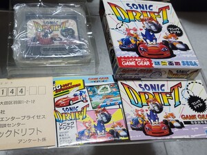 中古 美品 箱、チラシ、 説明書あり GG ゲームギア ソニックドリフト レトロゲー セガ　SEGA　SONIC DRIFT