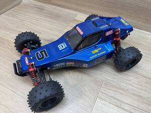 未走行？極美品　京商 KYOSHO 1/10 電動RC オフロードレーサー オプティマプロ 4WD　チューニングパーツ組込済 組立済