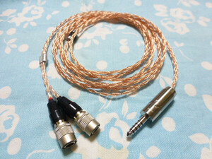 Mrspeakers ETHER AEON FLOW Dan Clark Audio 102SSC 八芯 ブレイド編 200cm 長め 4.4mm5極 FT-7445 (R) FURUTECH ロジウムメッキ ( 3.5mm