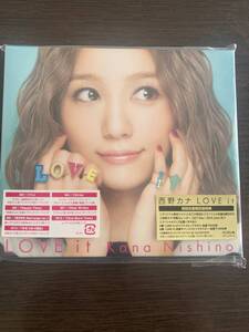 西野カナCD＋DVD LOVE it☆初回生産限定盤