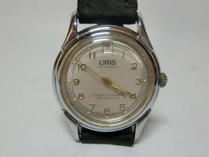 【№4050-6011K】中古：ORIS オリスタ アンティーク 機会式腕時計 裏スケルトン 作動確認