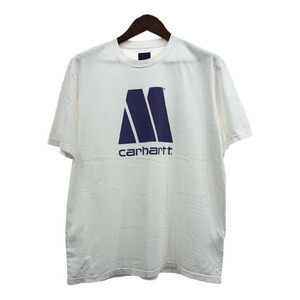 SALE/// Carhartt カーハート × MOTOWN モータウン レコード 半袖Ｔシャツ ロゴ ホワイト (メンズ XL) Q6207