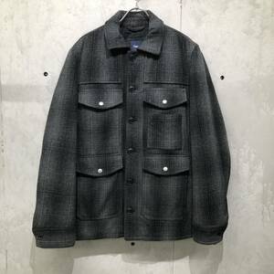 【値下げ!!】GAP ギャップ オンブレチェック ウールジャケット 60s 70s フィールドジャケット シャドーチェック Jacket