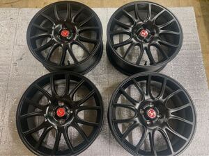 アバルト595 純正アルミホイール　4本SET 美品　17インチ　7J＋38 4/98 コンペティツォーネ　ABARTH センターキャップ付　中古品　