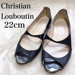 Christian Louboutin ルブタン オープントゥ フラットパンプス パンプス 靴