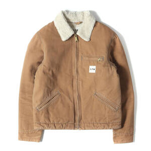 A.P.C. ブルゾン サイズ:S Carhartt 裏ボア ジップ ブルゾン (DETROIT REVISITED JACKET 1ACO090-H02087) ライトブラウン コラボ