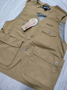 新品 定価14300 Marmot マーモット Burnaby Vest 難燃 ベスト M マスタードカラー タキビ アウトドア キャンプ メンズ