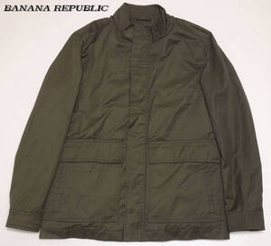 BANANA REPUBLIC（バナナ リパブリック）/コットン×ポリ/インナー取り外し可/中綿/フルジップ/ミリタリージャケット/M