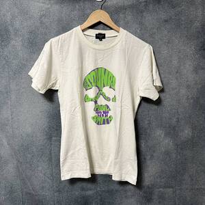 Paul Smith JEANS ポールスミス ジーンズ Tシャツ SONIC SOUNDS スカル 白 ホワイト サイズ M (RF-238)