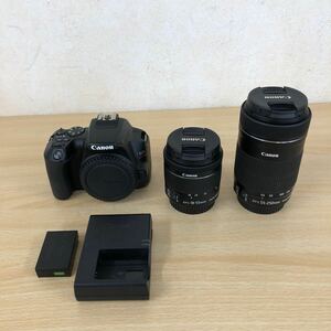 中古品 デジタル一眼レフカメラ Canon EOS Kiss X10 ダブルズームキット レンズ EF-S 18-55mm F4-5.6 IS / EF-S 55-250mm F4-5.6 IS