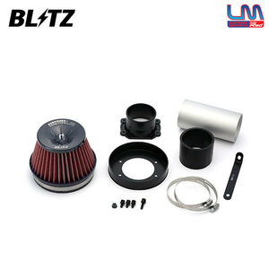 BLITZ ブリッツ サスパワー コアタイプLM レッド エアクリーナー チェイサー JZX90 H4.10～H8.9 1JZ-GTE