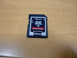 ＰＮＹ　ＨＩＧＨ－ＳＰＥＥＤ　SDHCカード 16GB　　USED