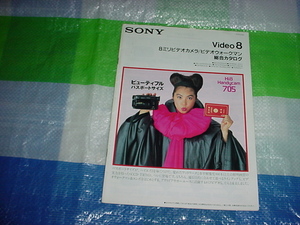 1991年6月　SONY　8ミリビデオカメラ/ビデオウォ―クマンの総合カタログ　浅野温子