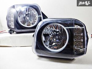 ★売り切り 点灯OK★社外品 JB23W ジムニー CCFLリング ヘッドライト ヘッドランプ 左右 LEDバルブ付 即納 棚2N4