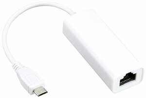 Groovy Mobile microUSB→有線LANアダプタ [ 100baseT対応 ・ RJ45(メス) → USB microB (オ