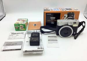 【A158】 富士フィルム instax mini90 NEO CLASSIC チェキ ネオ クラシック ブラック バッテリー無し 説明書 