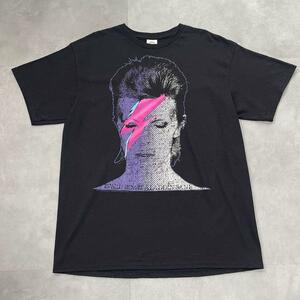 David Bowie 2013コピーライト バンド T Tシャツ ブラック L