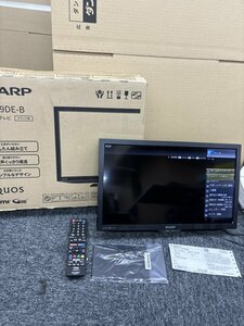 148814◎【スタンド固定ネジ無し】SHARP シャープ 液晶テレビ 2T-C19DE 黒 19V型 2023年製