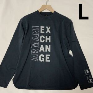 洗練されたデザイン ARMANI EXCHANGE スウェット　プルオーバー　L　6LZMHZ ZJXEZ　#ARMANIMAKO 上品なネイビー