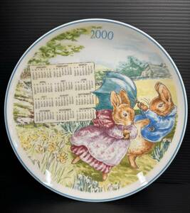 WEDGWOOD★カレンダープレート★2000★PETER RABBIT★ピーターラビット★未使用美品箱無し