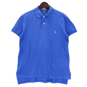 ポロ バイ ラルフローレン Polo by Ralph Lauren ポロシャツ 半袖 ブルー L 230801E メンズ