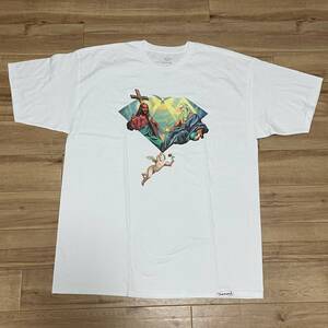 送料無料【3XL】Diamond Supply Co. ダイヤモンドサプラ 半袖 Tシャツ Trinity トリニティ 白 ホワイト 天使 USA正規品 (T2)