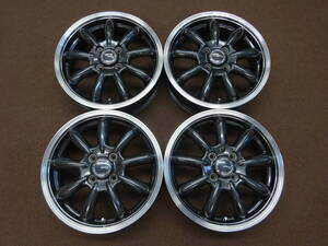 A-51　MONZA JAPAN JP STYLE BANY　15×4.5J ET45 PCD100 4H 4本　比較的 程度良好　人気のデザイン　カスタム 軽自動車 に是非　！