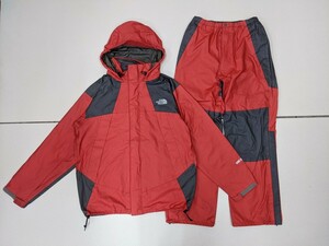 1．GORE-TEX ノースフェイス ゴアテックス レインテックス ナイロン 上下 セット ジャケット パンツ アウトドア メンズL　 y702