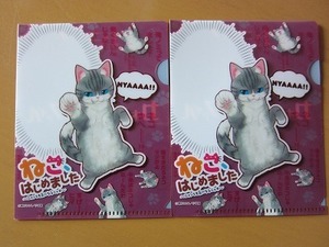 非売品★即決★2枚組★ねこはじめました カキコミニクリアファイル 小コレ! 小学館オールコミックフェア 2021-2022★送85～ 