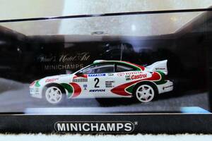 ※★【中古・美品】MINICHAMPS Toyota Celca Rally Cataiunya 1995 トヨタ セリカ #2 Kankkunen/Grist カンクネン 1/43★送料600円～