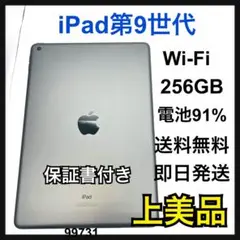 A 91% iPad 第9世代　Gray 256 GB Wi-Fi 本体