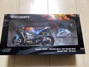 レア 中古美品 MINICHAMPS ミニチャンプス PMA 1/12 YZR-M1 Fiat Yamaha Team MotoGP 2007 GP Assen ロッシ RC213V RC211V YZR-M1 マルケス