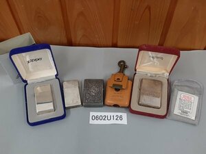 0602U126　喫煙グッズ　ライター　ZIPPO ジッポ　シルバー　おまとめ4点　※着火未確認・現状お渡し