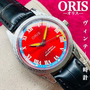 ORIS/オリス★【整備済み】超美品・稼働品/ヴィンテージ/スイス/ 17J/メンズ腕時計/アンティーク/機械式手巻き/アナログ/革ベルト653