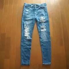 アメリカンイーグル HI-RISE JEGGING クラッシュ ジェギング