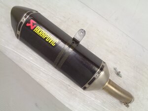 GSR750 GR7NA 11-16 akrapovic アクラポビッチ ヘクサゴナル カーボン スリップオン サイレンサー マフラー 美品【C059】